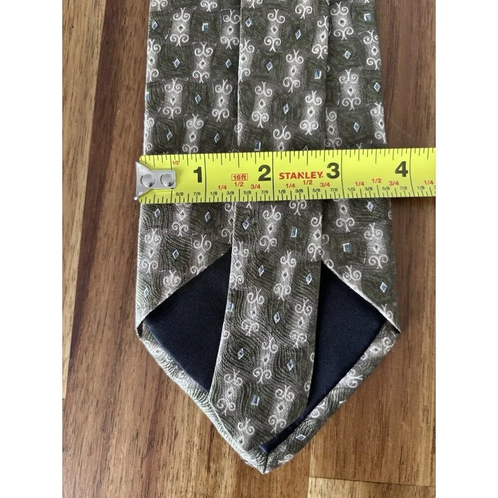 Oscar De La Renta Men's 100% Silk Tie USA MADE Old Money Designer Preppy Classic